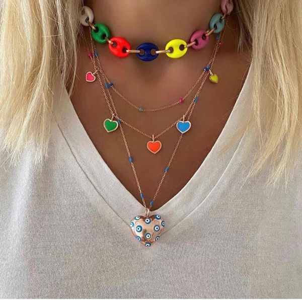 chokers colorful women jewelry candy neon enamel coffee beads link chain rainbow necklaces 16", Golden;silver
chokers colorful women jewelry candy neon enamel coffee beads link chain rainbow necklaces 16", Golden;silver