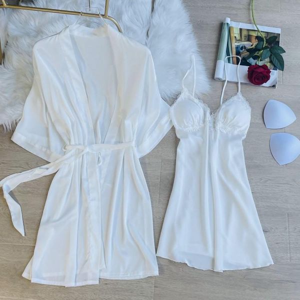 women's sleepwear kimono bathrobe gown satin intimate lingerie lace 2pcs robe set women nightwear casual blue home clothing, Black;red
women's sleepwear kimono bathrobe gown satin intimate lingerie lace 2pcs robe set women nightwear casual blue home clothing, Black;red