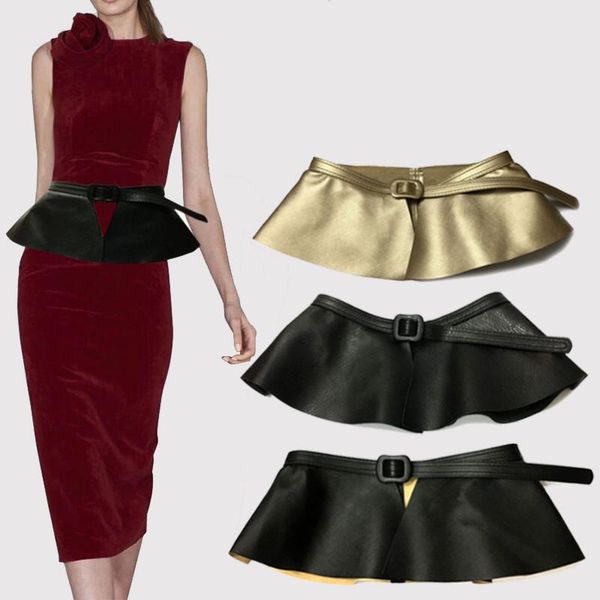 belts women cummerbunds causal leather skirt ruffle wide decorated personality femme clothing accessories, Black;brown
belts women cummerbunds causal leather skirt ruffle wide decorated personality femme clothing accessories, Black;brown