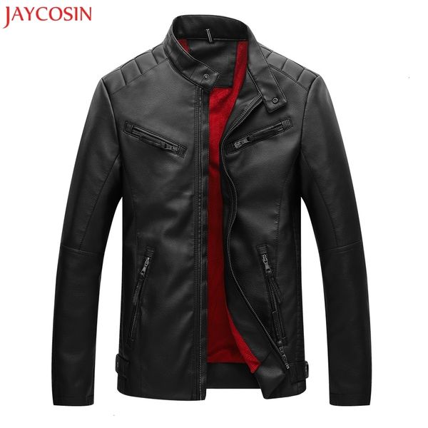 jaycosin men coat fashion men's autumn winter casual pocket button thermal solid long sleeve leather jacket black coat z1122, Black;brown
jaycosin men coat fashion men's autumn winter casual pocket button thermal solid long sleeve leather jacket black coat z1122, Black;brown
