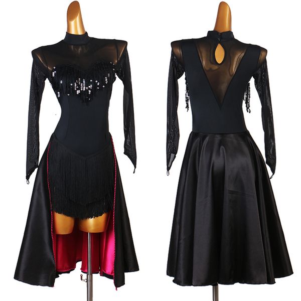 latin dance dress women/girls salsa dance clothes black dress sequin fringe dance skirt designable performance wear 1490, Black;red
latin dance dress women/girls salsa dance clothes black dress sequin fringe dance skirt designable performance wear 1490, Black;red