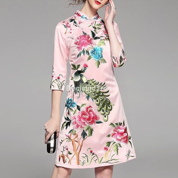 ethnic clothing 2021 vintage woman cheongsam dress traditional chinese qipao elegant flower embroidery oriental, Red
ethnic clothing 2021 vintage woman cheongsam dress traditional chinese qipao elegant flower embroidery oriental, Red