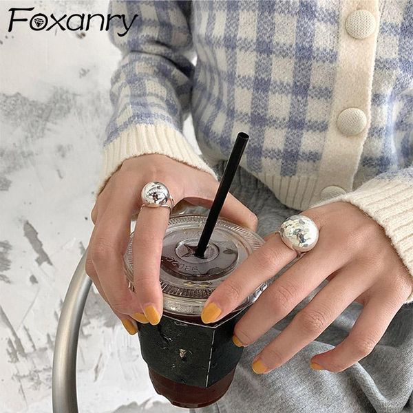 cluster rings foxanry minimalist 925 sterling silver finger creative trendy smooth bead geometric birthday party jewelry gifts for women, Golden;silver
cluster rings foxanry minimalist 925 sterling silver finger creative trendy smooth bead geometric birthday party jewelry gifts for women, Golden;silver