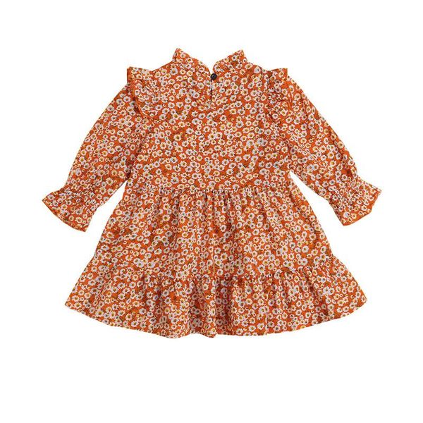 girl's dresses little girls floral print dress spring autumn cute long sleeve ruffle collar loose a-line children party clothes, Red;yellow
girl's dresses little girls floral print dress spring autumn cute long sleeve ruffle collar loose a-line children party clothes, Red;yellow