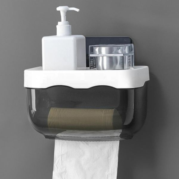 toilet paper holders wall mount holder waterproof mobile phone storage shelf rack tissue bathroom box gray/black
toilet paper holders wall mount holder waterproof mobile phone storage shelf rack tissue bathroom box gray/black