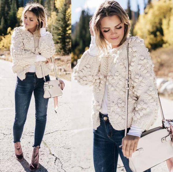 2019 hollow out hole 3d ball sweater vintage woman o neck long sleeve knit loose knitwear cardigan jumper femme kledin, White;black
2019 hollow out hole 3d ball sweater vintage woman o neck long sleeve knit loose knitwear cardigan jumper femme kledin, White;black