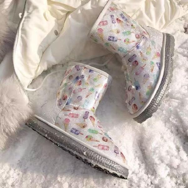 boots fur snow autumn and winter short tube waterproof white ice non-slip cute soft women's plus velvet, Black
boots fur snow autumn and winter short tube waterproof white ice non-slip cute soft women's plus velvet, Black