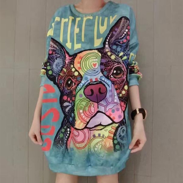 2021 autumn casual sweatshirts women cute puppy letters dog print loose pullover o-neck long sleeve chic girls, Black
2021 autumn casual sweatshirts women cute puppy letters dog print loose pullover o-neck long sleeve chic girls, Black