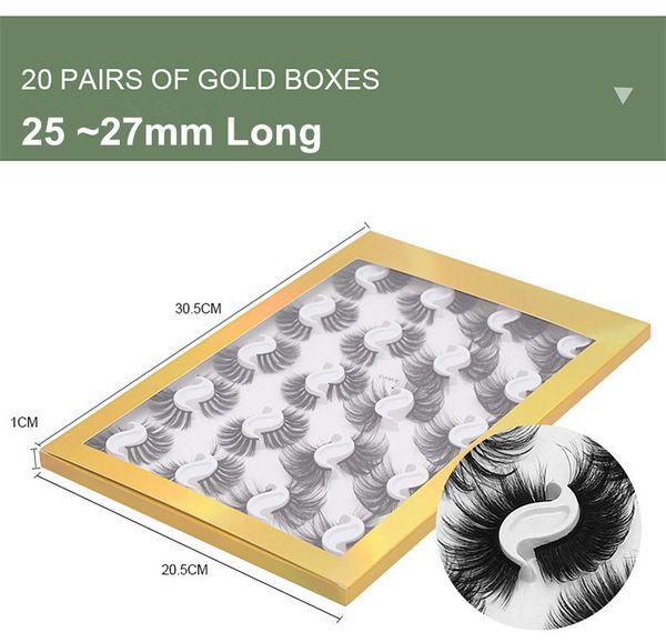 20 pairs 25 ~27mm long mink hair false eyelashes thick winged eye lashes extensions assorted packing sw0108
20 pairs 25 ~27mm long mink hair false eyelashes thick winged eye lashes extensions assorted packing sw0108