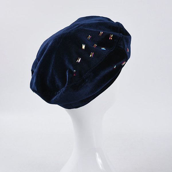 2021 new wholesale fashion hand-stitched diamond velvet beret for women colorful decoration painter's cap ladies corduroy paris hat b04, Blue;gray
2021 new wholesale fashion hand-stitched diamond velvet beret for women colorful decoration painter's cap ladies corduroy paris hat b04, Blue;gray