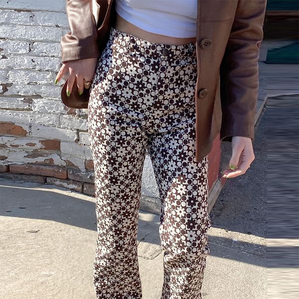 casual vintage high waist pants women y2k aesthetic brown long trousers ladies floral print fashion streetwear 2021, Black;white
casual vintage high waist pants women y2k aesthetic brown long trousers ladies floral print fashion streetwear 2021, Black;white