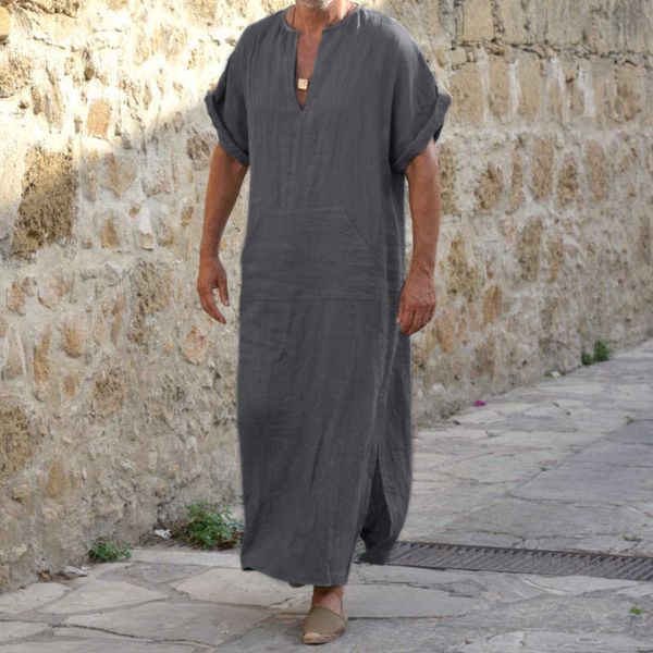 jubba thobe islamic arabic kaftan men linen cotton solid short sleeve hooded robes dubai middle east muslim clothes abaya homme 210527, Red
jubba thobe islamic arabic kaftan men linen cotton solid short sleeve hooded robes dubai middle east muslim clothes abaya homme 210527, Red