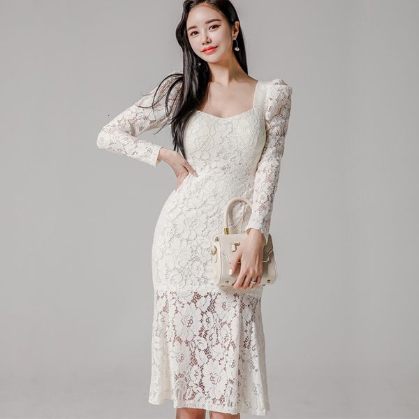 new arrival fashion korean spring midi party women ol professional temperament fresh white ruffle lace mermaid dress f1mw, White;black
new arrival fashion korean spring midi party women ol professional temperament fresh white ruffle lace mermaid dress f1mw, White;black