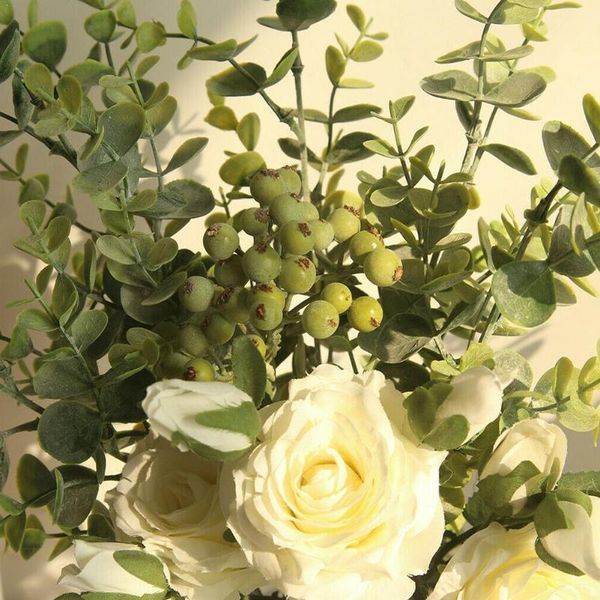 decorative flowers & wreaths artificial flower bouquet rose eucalyptus leaves family wedding decoration party p2f8
decorative flowers & wreaths artificial flower bouquet rose eucalyptus leaves family wedding decoration party p2f8