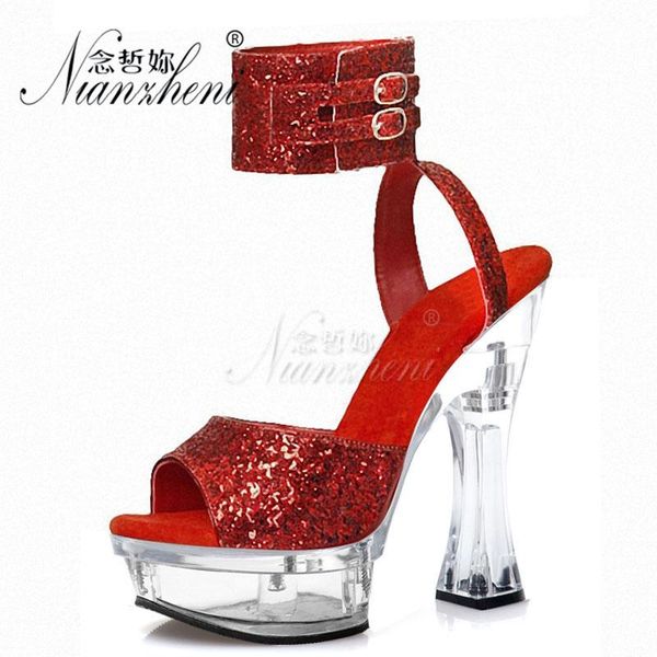 flash powder bling crystal spool heels womens sandals 14cm super high heeled shoes party models party dress fetish 6 inches, Black
flash powder bling crystal spool heels womens sandals 14cm super high heeled shoes party models party dress fetish 6 inches, Black