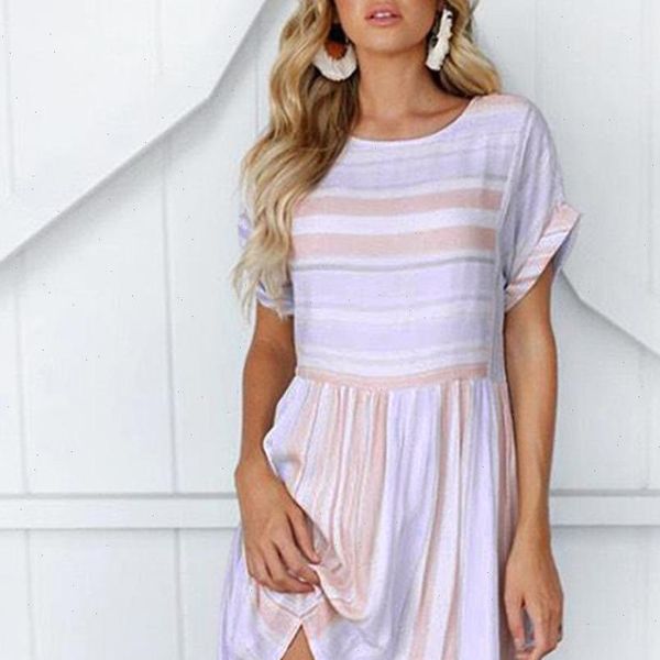 women stripe dress summer o neck short sleeve casual loose dresses elegant ladies dress jurken ve, Black;gray
women stripe dress summer o neck short sleeve casual loose dresses elegant ladies dress jurken ve, Black;gray