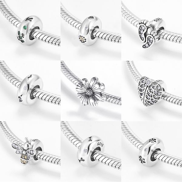 925 sterling silver cz charms spacer sr beads fit original european charms bracelet bangles jewelry q0531, Black
925 sterling silver cz charms spacer sr beads fit original european charms bracelet bangles jewelry q0531, Black
