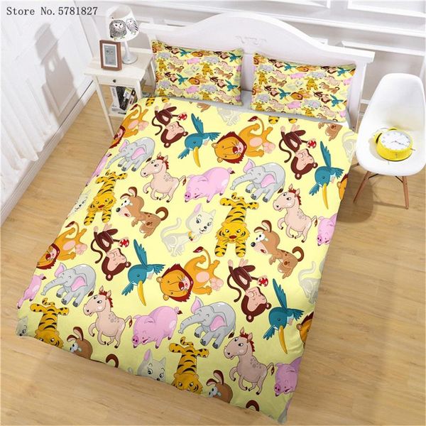 bedding sets 2/3 pieces monkey elephant horse tiger pig set 3d print animals duvet cover single king bed quilt
bedding sets 2/3 pieces monkey elephant horse tiger pig set 3d print animals duvet cover single king bed quilt
