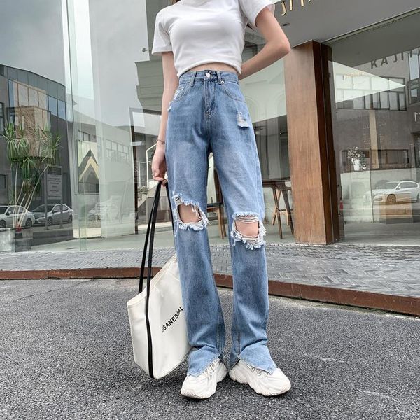 women's jeans woman ripped high waist clothes wide leg denim clothing streetwear vintage quality 2021 fashion harajuku straight pants, Blue
women's jeans woman ripped high waist clothes wide leg denim clothing streetwear vintage quality 2021 fashion harajuku straight pants, Blue