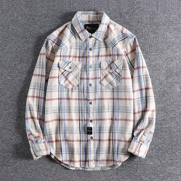 2021 japanese checkered tooling jacket for autumn and winter new thick shirt european and american retro men's shirt long sleeve, White;black
2021 japanese checkered tooling jacket for autumn and winter new thick shirt european and american retro men's shirt long sleeve, White;black