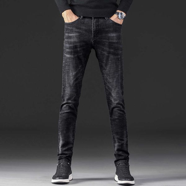 autumn and winter black jeans men's slim straight youth korean trend versatile elastic casual pants, Blue
autumn and winter black jeans men's slim straight youth korean trend versatile elastic casual pants, Blue