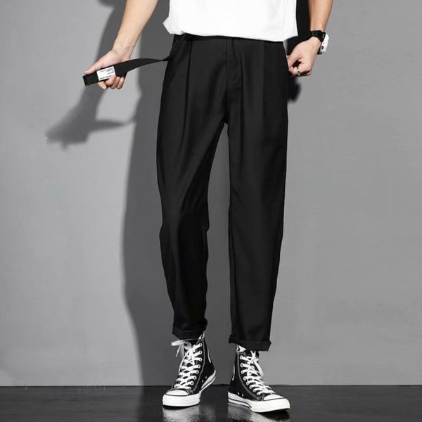 2020 casual men's loose autumn new nine point trend versatile net red korean light color suit trendy pants, Black
2020 casual men's loose autumn new nine point trend versatile net red korean light color suit trendy pants, Black