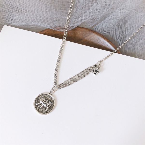 925 silver elephant smile necklace women's fashion hip hop six star silver pendant versatile sweater chain
925 silver elephant smile necklace women's fashion hip hop six star silver pendant versatile sweater chain