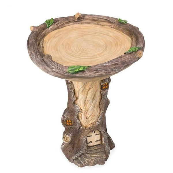 garden decorations full-size fairy birdbath with miniature house in a tree stump hand-painted all-weather wood-look resin dfds889
garden decorations full-size fairy birdbath with miniature house in a tree stump hand-painted all-weather wood-look resin dfds889