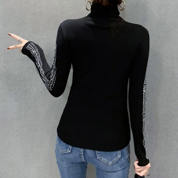 2021 new fall winter korean style t-shirt fashion turtleneck shiny love dimonds women with fleece cotton tees t0n601a z8md, White
2021 new fall winter korean style t-shirt fashion turtleneck shiny love dimonds women with fleece cotton tees t0n601a z8md, White