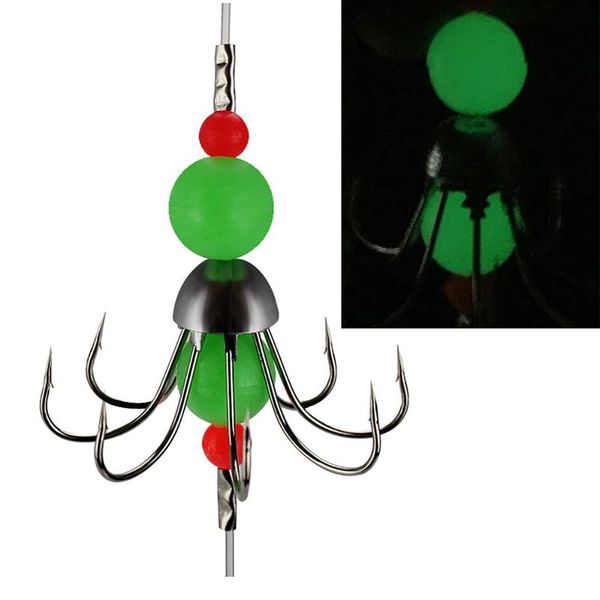 fishing hooks 1pcs stainless steel explosion string hook prevent winding lines 8 night-luminous fishhooks for flap
fishing hooks 1pcs stainless steel explosion string hook prevent winding lines 8 night-luminous fishhooks for flap
