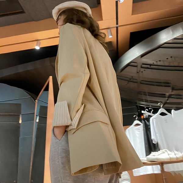 women's suits & blazers 2021 spring women vintage oversize blazer office lady elegant single breasted full sleeve jacket autumn thin ou, White;black
women's suits & blazers 2021 spring women vintage oversize blazer office lady elegant single breasted full sleeve jacket autumn thin ou, White;black