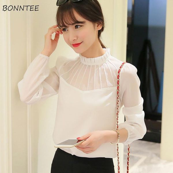 women's blouses & shirts women patchwork chic long sleeve shirt elegant trendy womens solid oversize female all-match korean style, White
women's blouses & shirts women patchwork chic long sleeve shirt elegant trendy womens solid oversize female all-match korean style, White