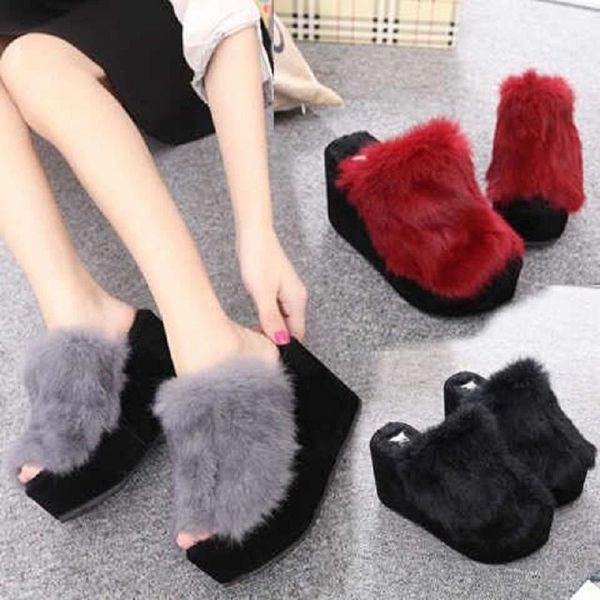 slippers europe and the united states autumn winter comfortable wear true wool cotton anti-skid fashion muffin shoes, Black
slippers europe and the united states autumn winter comfortable wear true wool cotton anti-skid fashion muffin shoes, Black