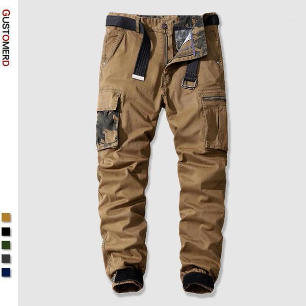 gustomerd autumn men's pants camouflage multi-pocket stitching straight-leg casual 100% cotton sports men, Black
gustomerd autumn men's pants camouflage multi-pocket stitching straight-leg casual 100% cotton sports men, Black