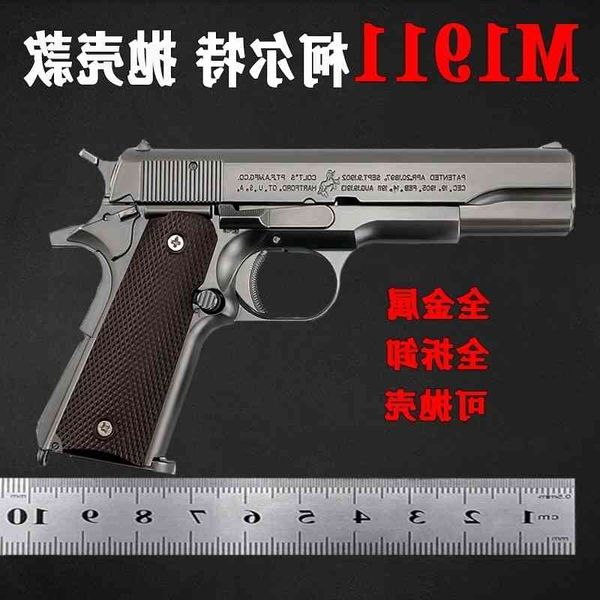 4787alloy 1:2.05 shell throwing colt m1911 large gun model metal simulation toy hand grab can not be fired
4787alloy 1:2.05 shell throwing colt m1911 large gun model metal simulation toy hand grab can not be fired