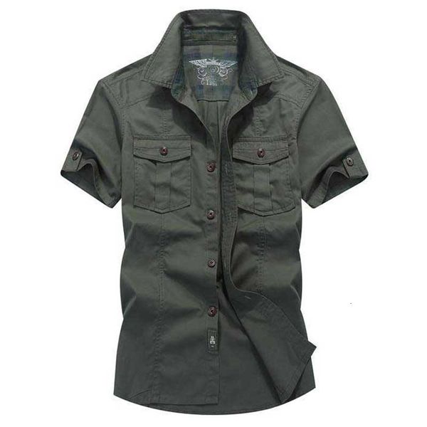 2021 new fashion for the summer of cotton short military cargo shirts single army size big men's clothes tdy4, White;black
2021 new fashion for the summer of cotton short military cargo shirts single army size big men's clothes tdy4, White;black