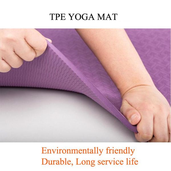 tpe material yoga mat pad 183*61 with 6 mm environmental anti-spin tasteless healthy durable floor mat for fitness camping play
tpe material yoga mat pad 183*61 with 6 mm environmental anti-spin tasteless healthy durable floor mat for fitness camping play