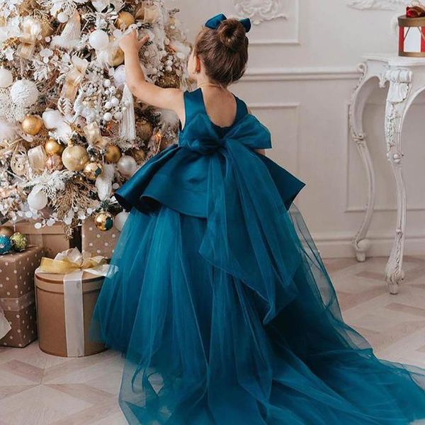 girl's dresses bow girls pageant satin tulle a line kids formal wear flower birthday christmas wedding party events gown, Red;yellow
girl's dresses bow girls pageant satin tulle a line kids formal wear flower birthday christmas wedding party events gown, Red;yellow
