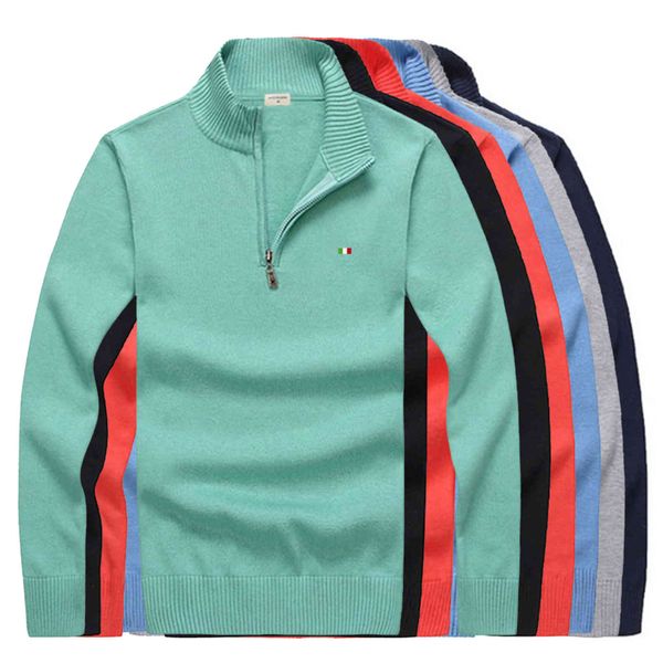 men's high-quality pullover, 100% cotton, autumn winter, medium and high zipper knitted sweater, rl85042021, White;black
men's high-quality pullover, 100% cotton, autumn winter, medium and high zipper knitted sweater, rl85042021, White;black