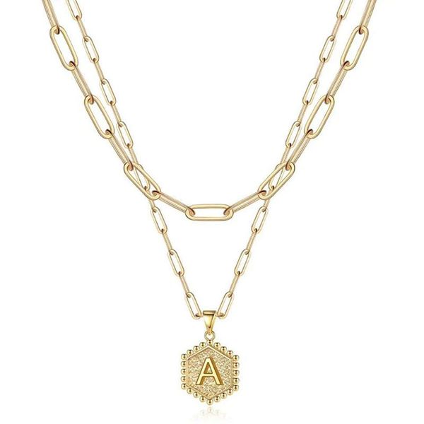 pendant necklaces dainty layered initial for women gold paperclip chain necklace simple hexagon letter jinitial choker, Silver
pendant necklaces dainty layered initial for women gold paperclip chain necklace simple hexagon letter jinitial choker, Silver