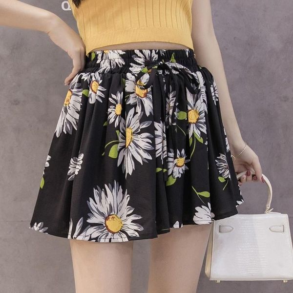 women's shorts women pleated mini skirt summer chiffon korean high waist lace up print loose casual lugentolo, White;black
women's shorts women pleated mini skirt summer chiffon korean high waist lace up print loose casual lugentolo, White;black