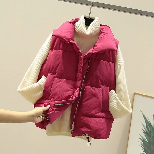 2021 winter short down cotton vt student waistcoat sleevels lapel warm bread et vt coat, Black;white
2021 winter short down cotton vt student waistcoat sleevels lapel warm bread et vt coat, Black;white