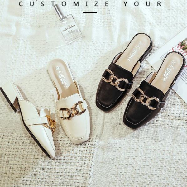 slippers black flat mules women shoes pu leather slip on flats for square toe ladies flip flops spring slides jj11
slippers black flat mules women shoes pu leather slip on flats for square toe ladies flip flops spring slides jj11