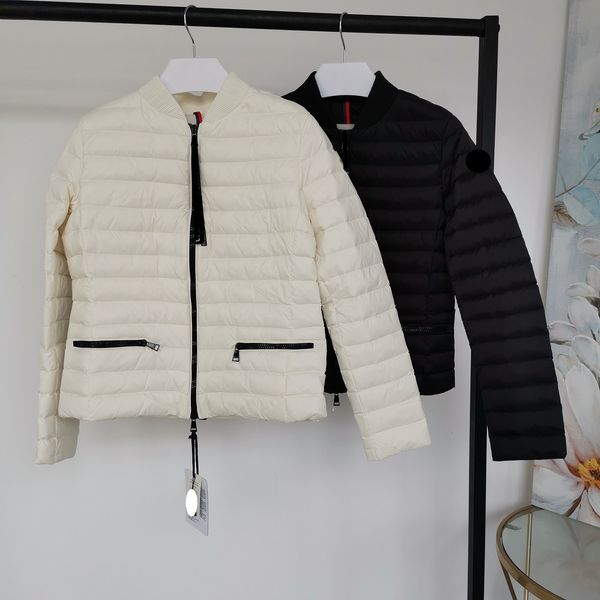 monclair luxury france women's down jackets designer brand maya lightweight slim slimming stand-up collar knitted collar fashion jacket, Black
monclair luxury france women's down jackets designer brand maya lightweight slim slimming stand-up collar knitted collar fashion jacket, Black