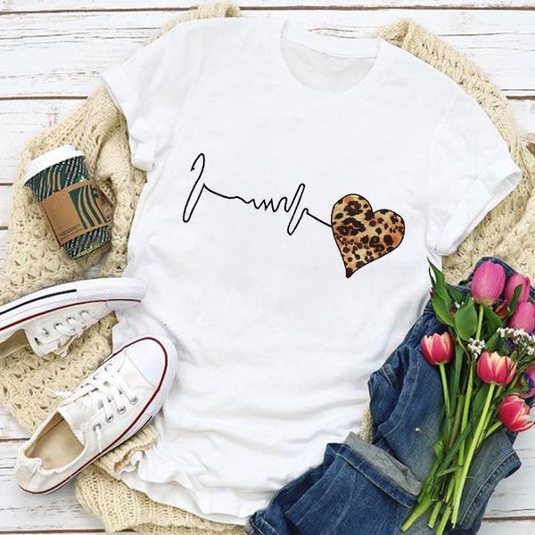 women graphic leopard heartbeat love printed fashion summer shirt t-shirt womens clothing lady clothes tee female t shirt, White
women graphic leopard heartbeat love printed fashion summer shirt t-shirt womens clothing lady clothes tee female t shirt, White