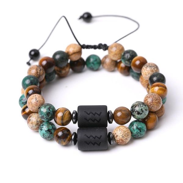 beaded, strands 12 constellation bracelets zodiac signs black onyx beads charm mixed tiger eye jaspers turquoises natural stone bracelet hea
beaded, strands 12 constellation bracelets zodiac signs black onyx beads charm mixed tiger eye jaspers turquoises natural stone bracelet hea