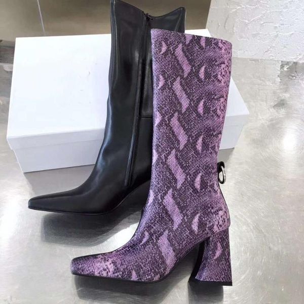 boots vallu 2021 winter snake pattern stitching leather bright circle buckle fashion all-match horseshoe heel high, Black
boots vallu 2021 winter snake pattern stitching leather bright circle buckle fashion all-match horseshoe heel high, Black