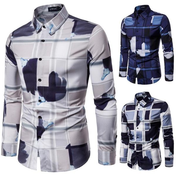 men's casual shirts ys022 european autumn clothing leisure slim long sleeve digital printing shirt, White;black
men's casual shirts ys022 european autumn clothing leisure slim long sleeve digital printing shirt, White;black