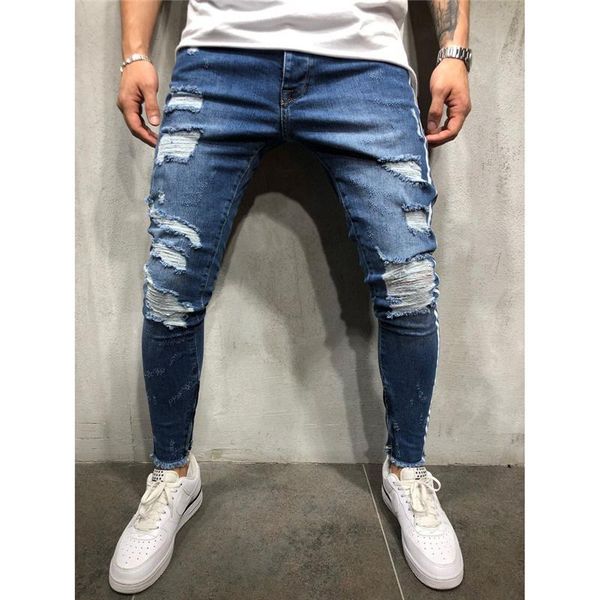 men's jeans 2021 men skinny biker ripped male fashion patchwork denim trousers hip hop streetwear wholesale slim stripe harem pants, Blue
men's jeans 2021 men skinny biker ripped male fashion patchwork denim trousers hip hop streetwear wholesale slim stripe harem pants, Blue