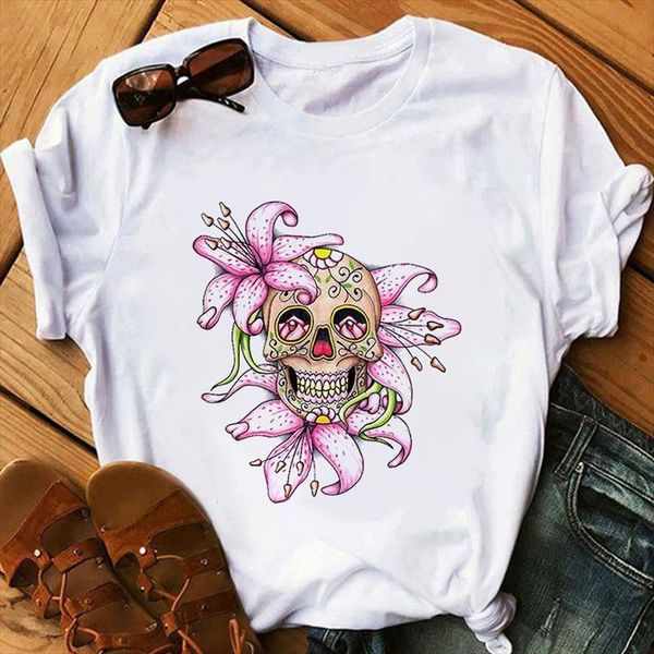 skull fashion and women harajuku men t shirt bandana print white female hip hop punk vintage funny clothes, White;black
skull fashion and women harajuku men t shirt bandana print white female hip hop punk vintage funny clothes, White;black